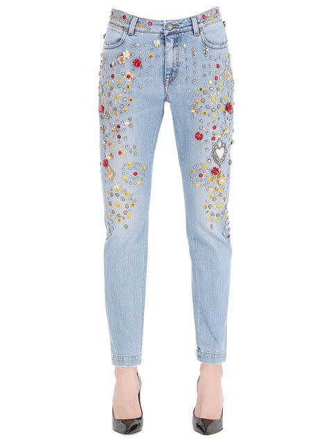 dolce gabbana womens jeans|dolce and gabbana embellished jeans.